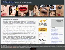 Tablet Screenshot of maquillaje.org.es